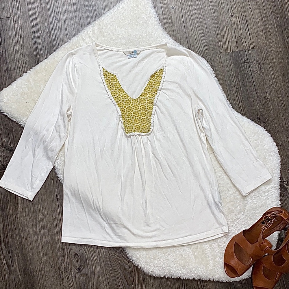 Boden Eyelit Pullover Top